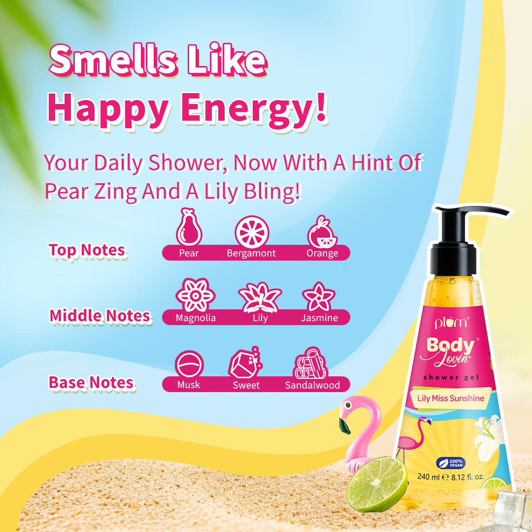 Lily Miss Sunshine Shower Gel by Plum BodyLovin'