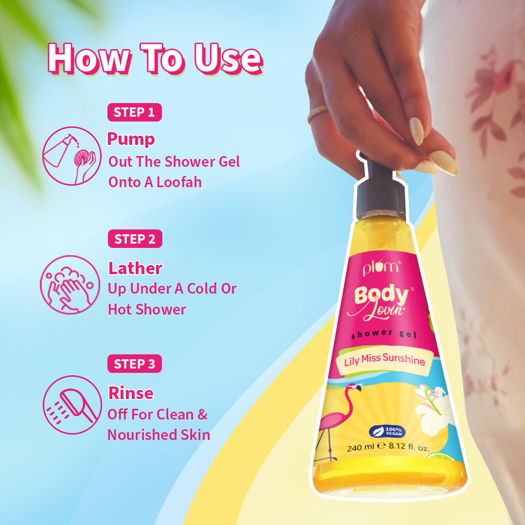 Lily Miss Sunshine Shower Gel by Plum BodyLovin'