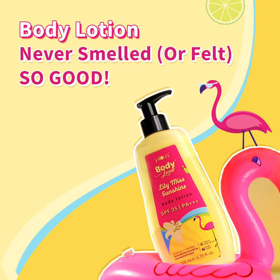Lily Miss Sunshine Sunscreen Body Lotion SPF 35 PA+++ by Plum BodyLovin'