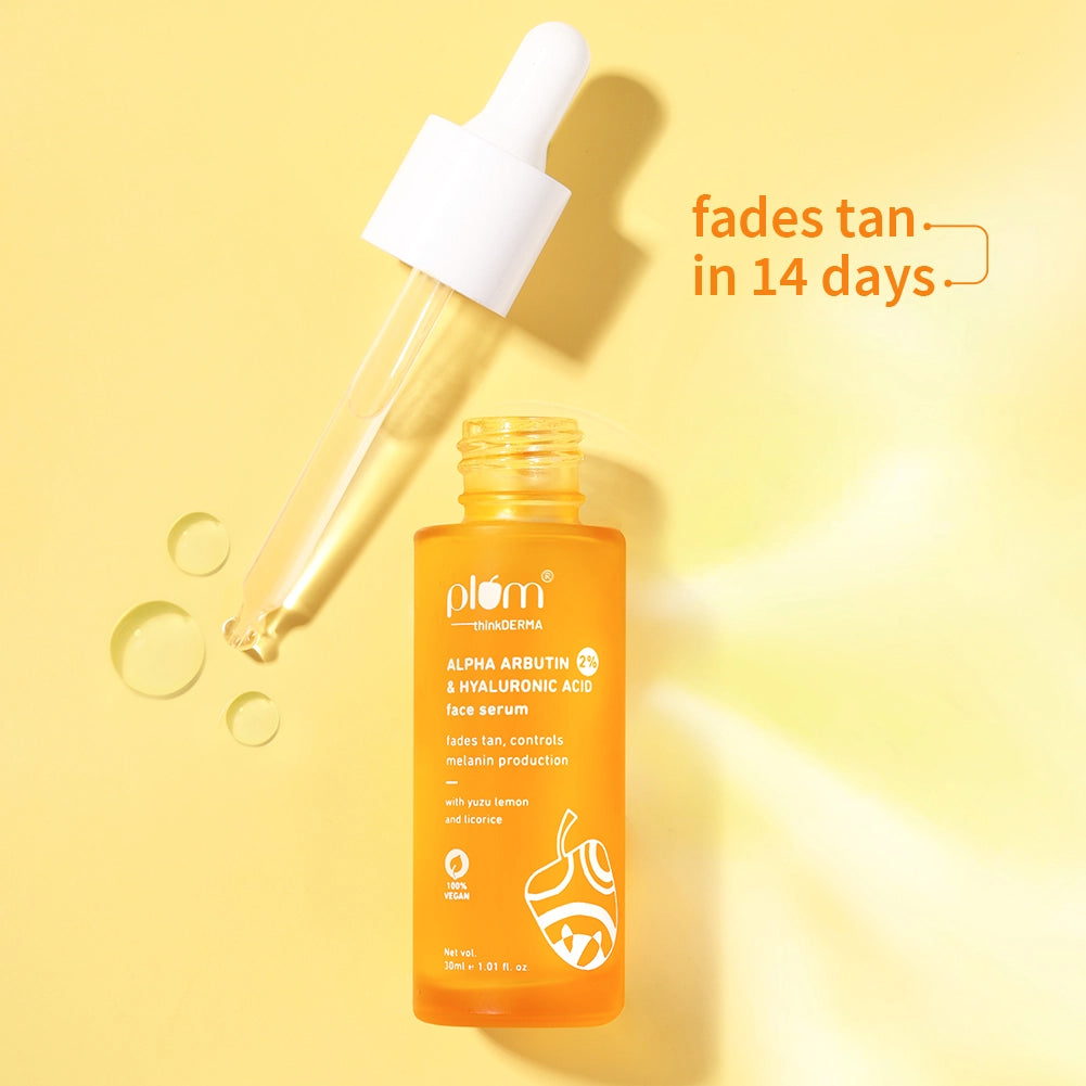 2% Alpha Arbutin & Hyaluronic Acid Tan Fading Face Serum For All Skin Types
