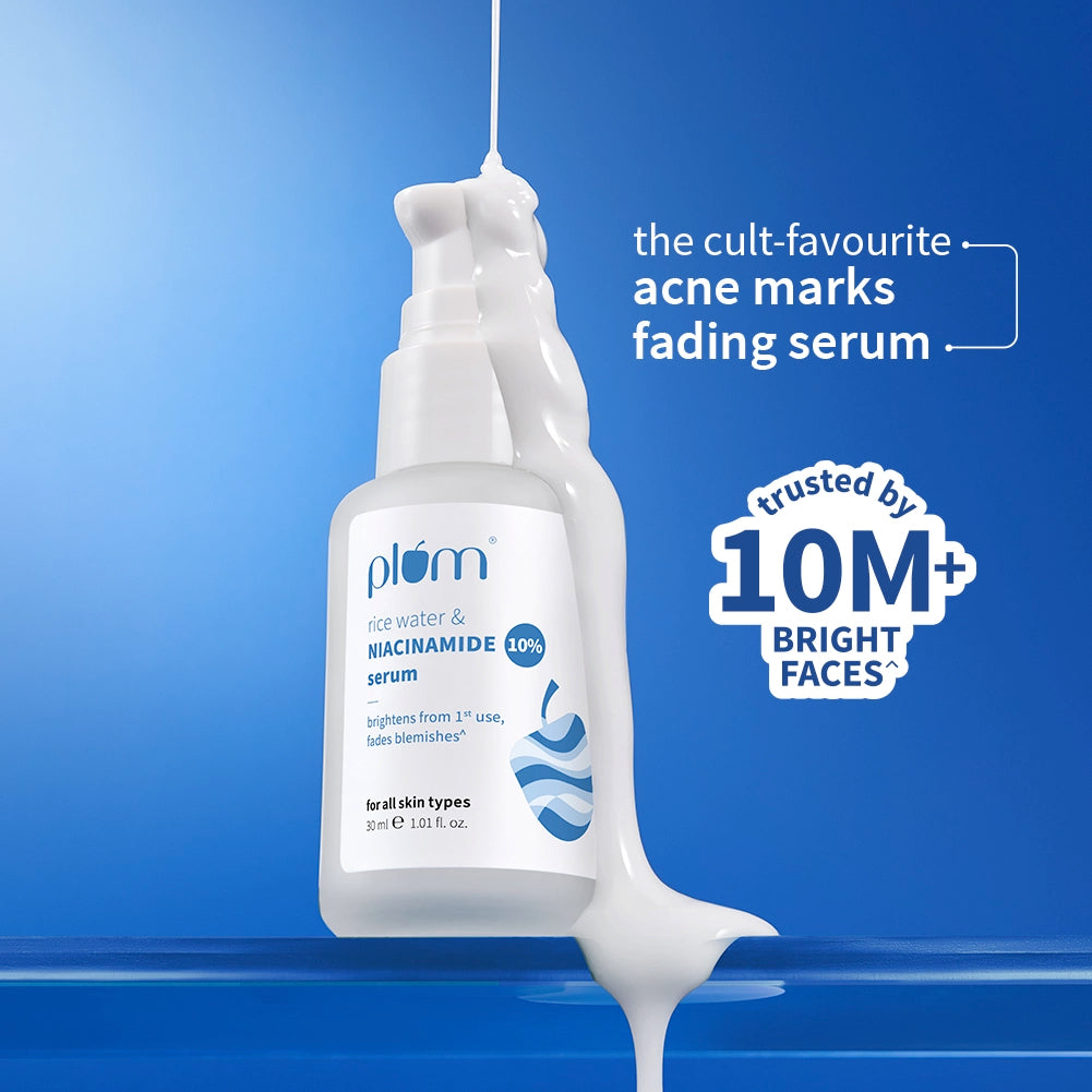 10% Niacinamide & Rice Water Brightening Face Serum For Clear & Bright Skin