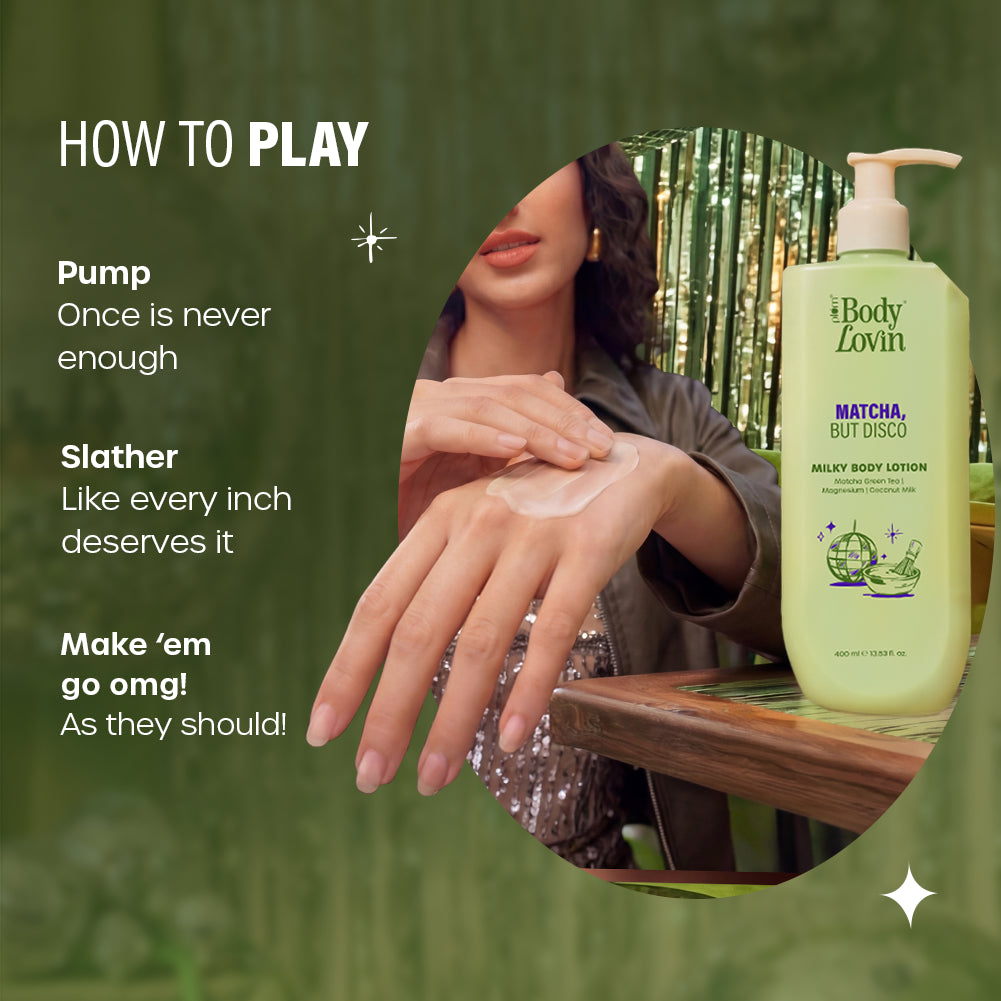 Matcha, But Disco Milky Body Lotion by BodyLovin'
