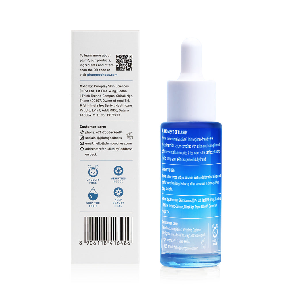 5% Niacinamide & Rice Water Brightening Face Serum