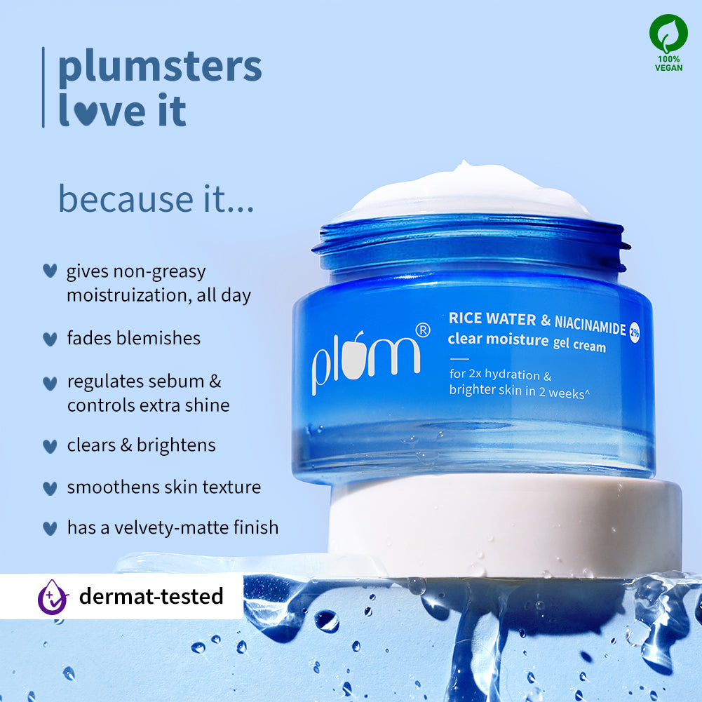 2% Niacinamide & Rice Water Brightening Gel Moisturizer