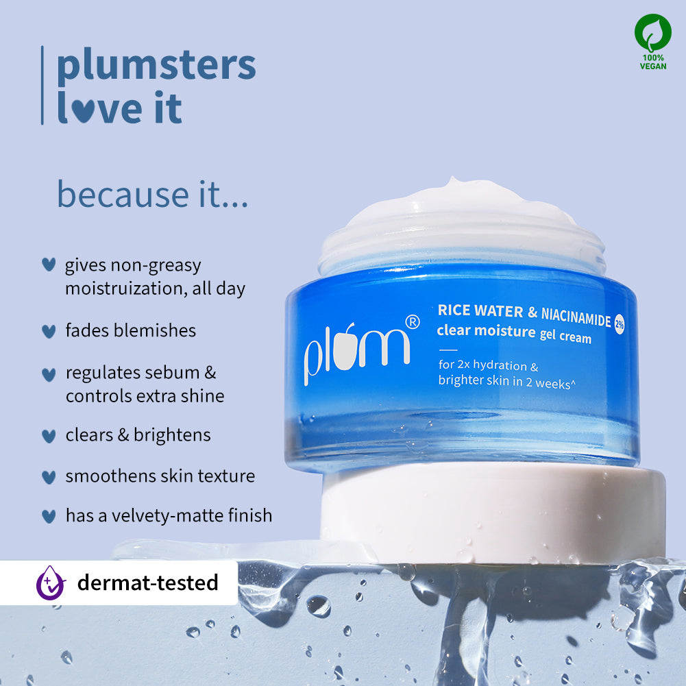 2% Niacinamide & Rice Water Brightening Gel Moisturizer