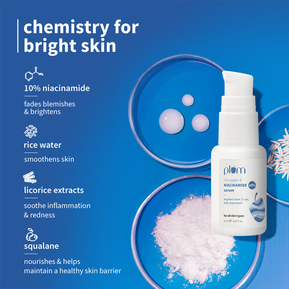 10% Niacinamide & Rice Water Brightening Face Serum