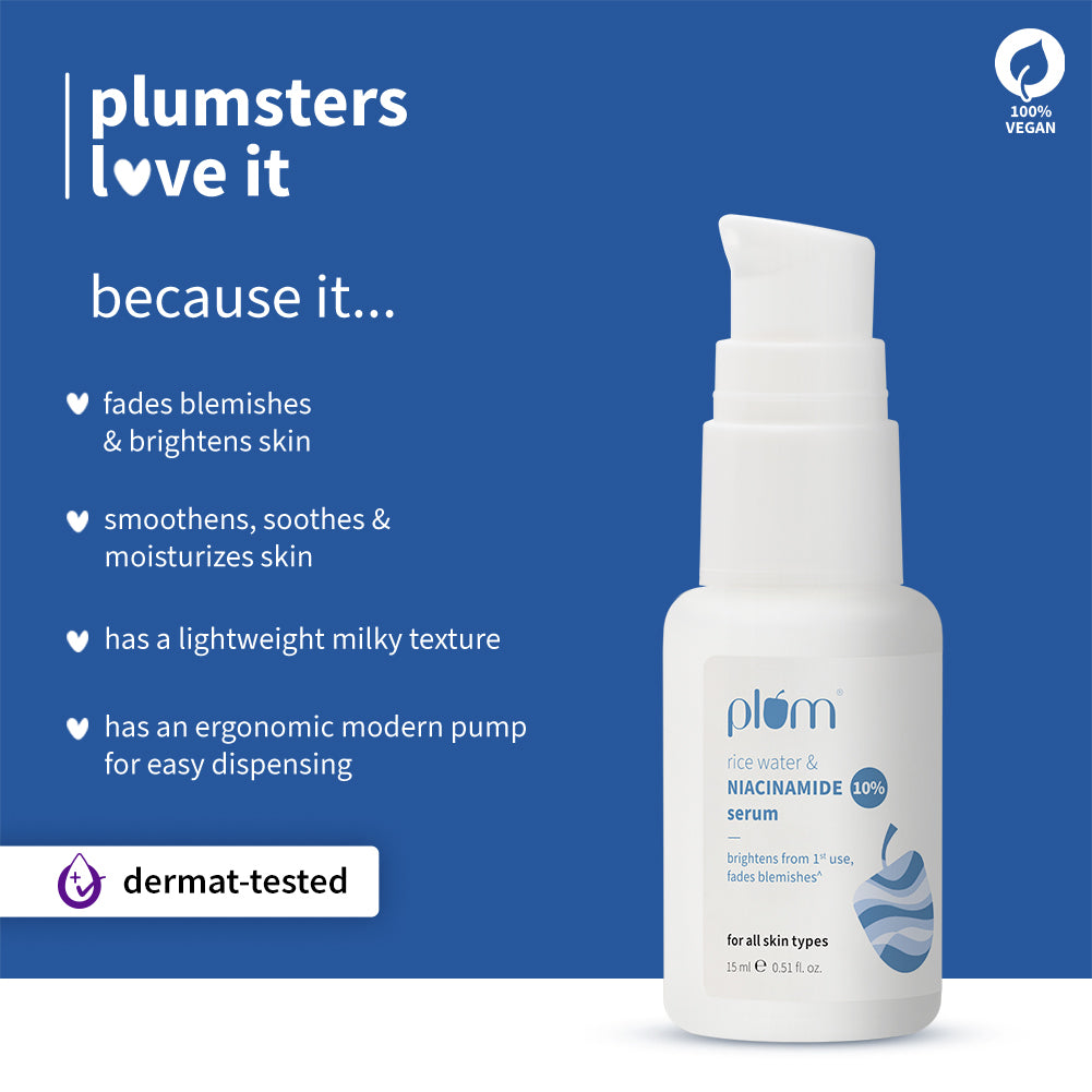 10% Niacinamide & Rice Water Brightening Face Serum