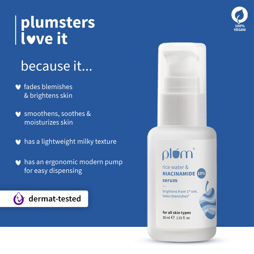 10% Niacinamide & Rice Water Brightening Face Serum