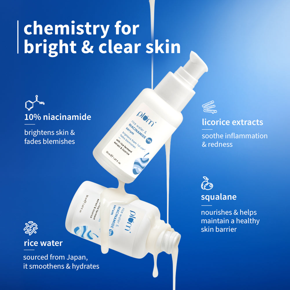 10% Niacinamide & Rice Water Brightening Face Serum