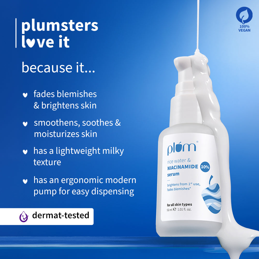 10% Niacinamide & Rice Water Brightening Face Serum