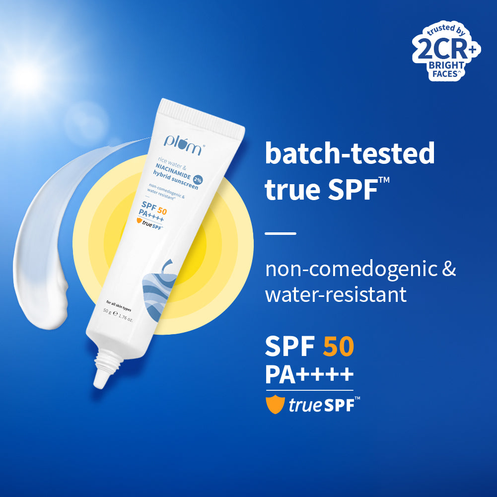 2% Niacinamide & Rice Water SPF 50 PA++++ Hybrid Sunscreen