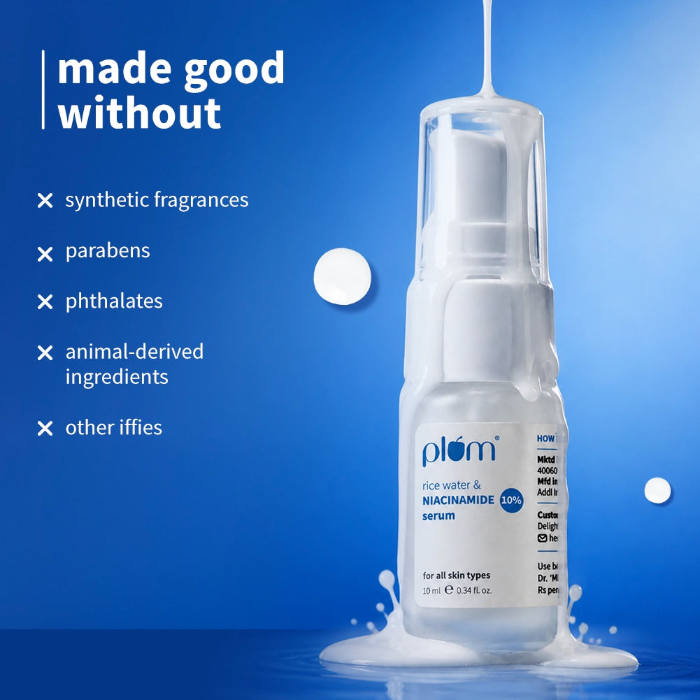 10% Niacinamide Face Serum with Rice Water For Clear & Bright Skin