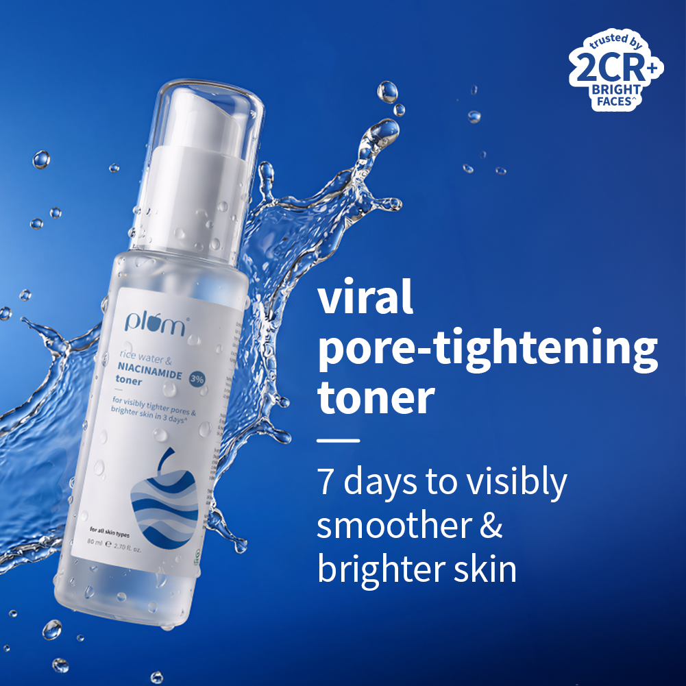 3% Niacinamide & Rice Water Toner for Bright Skin | 80 ml