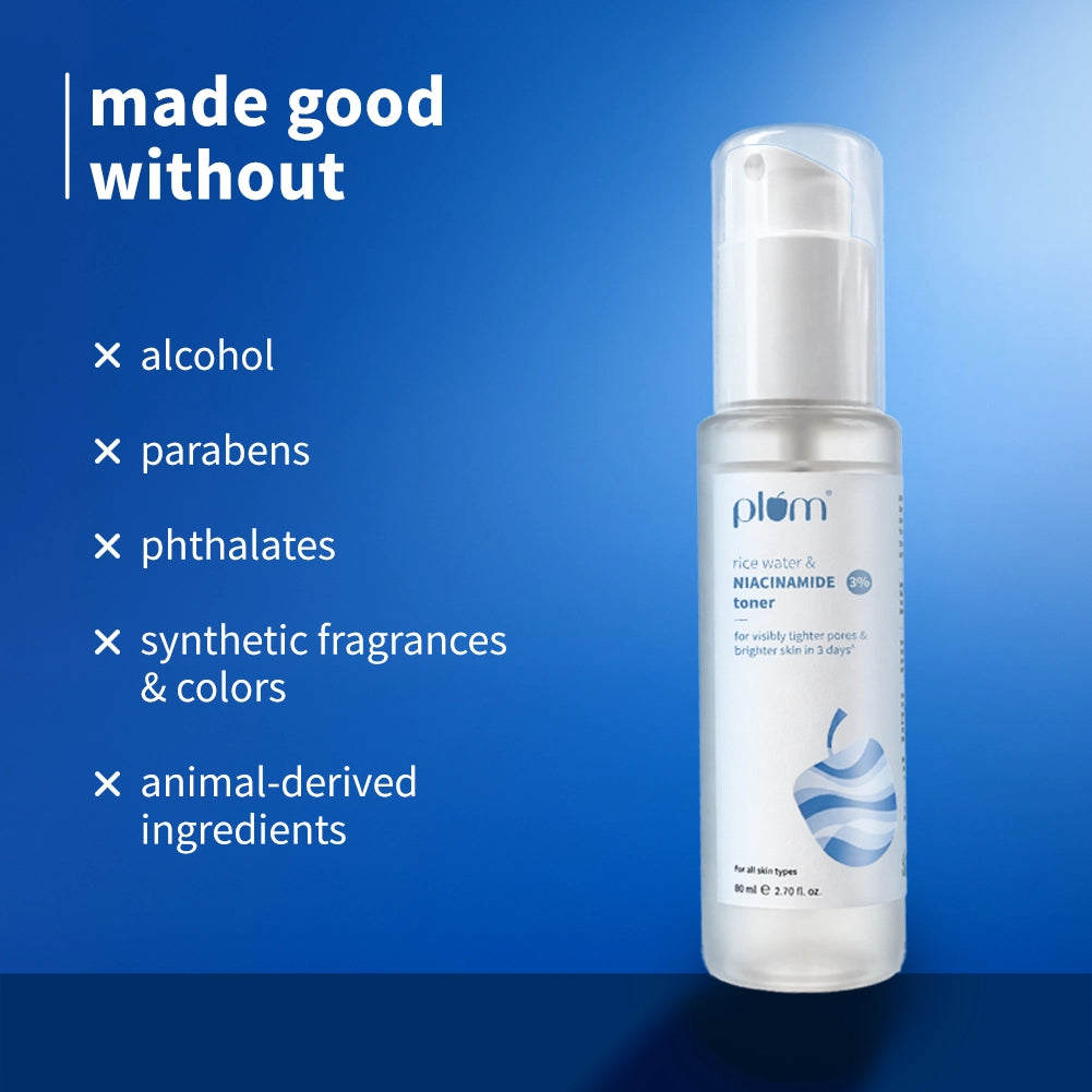 3% Niacinamide & Rice Water Toner for Bright Skin