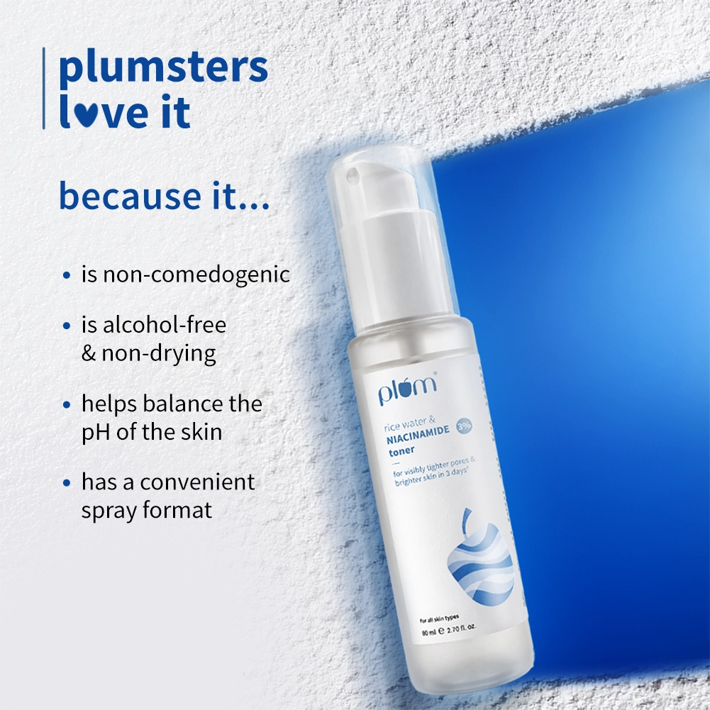 3% Niacinamide & Rice Water Toner for Bright Skin