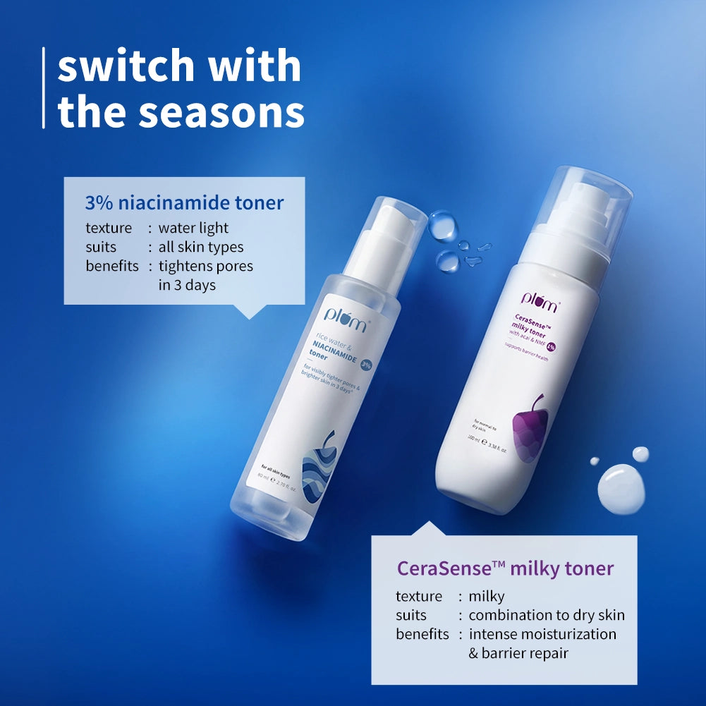 3% Niacinamide & Rice Water Toner for Bright Skin