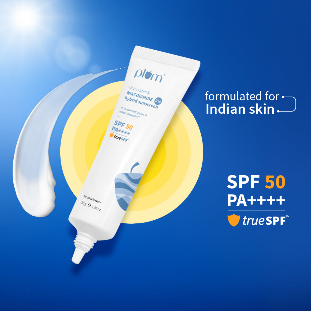 2% Niacinamide & Rice Water SPF 50 PA++++ Hybrid Sunscreen