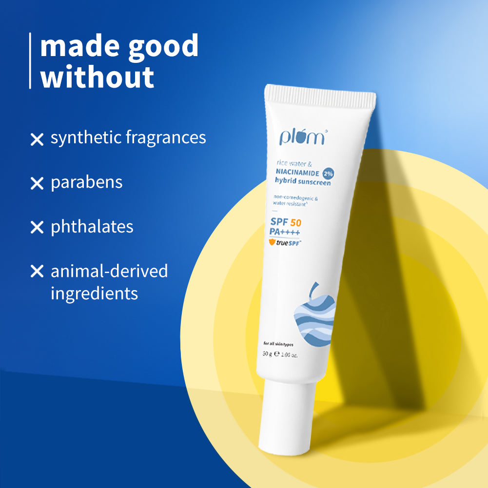 2% Niacinamide Sunscreen & Rice Water SPF 50 PA++++ Sunscreen