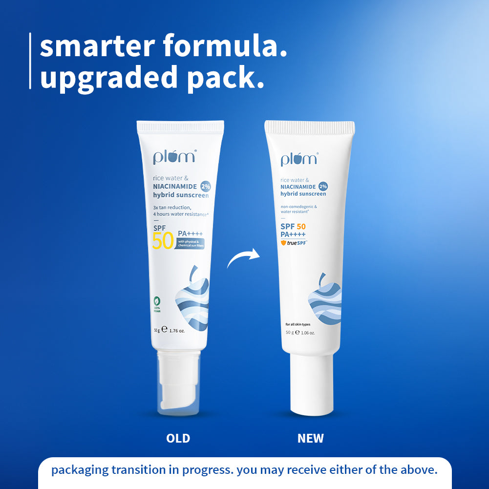 2% Niacinamide & Rice Water SPF 50 PA++++ Hybrid Sunscreen
