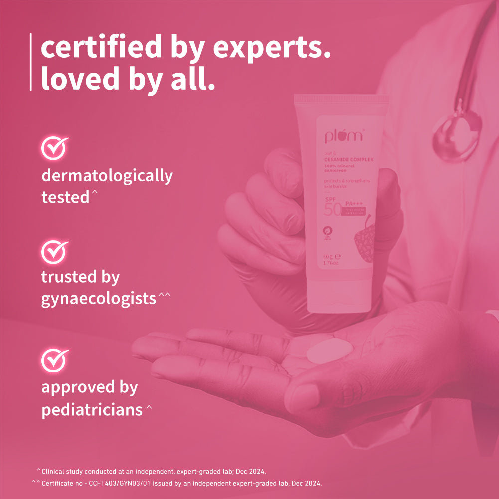 Plum Oat & Ceramide Complex 100% Mineral Sunscreen 50 PA+++