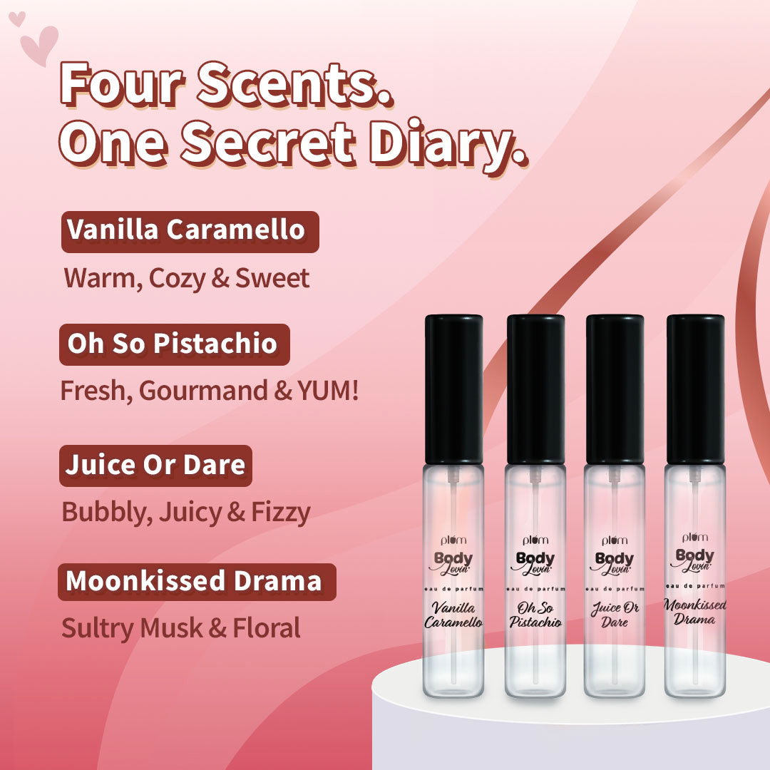 Pocket Diary Perfume Discovery Set by Plum BodyLovin'