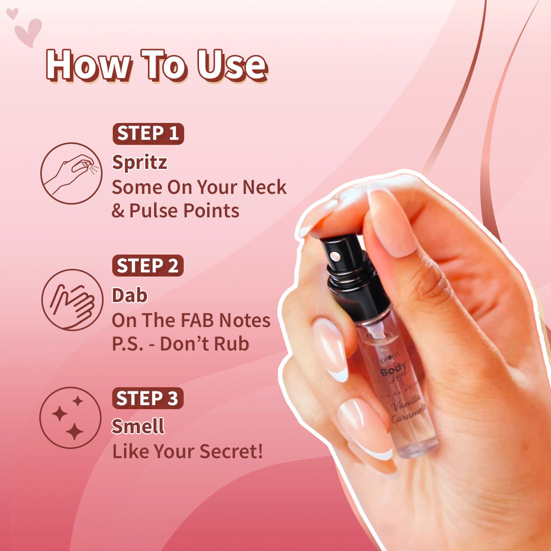 Pocket Diary Perfume Discovery Set by Plum BodyLovin'