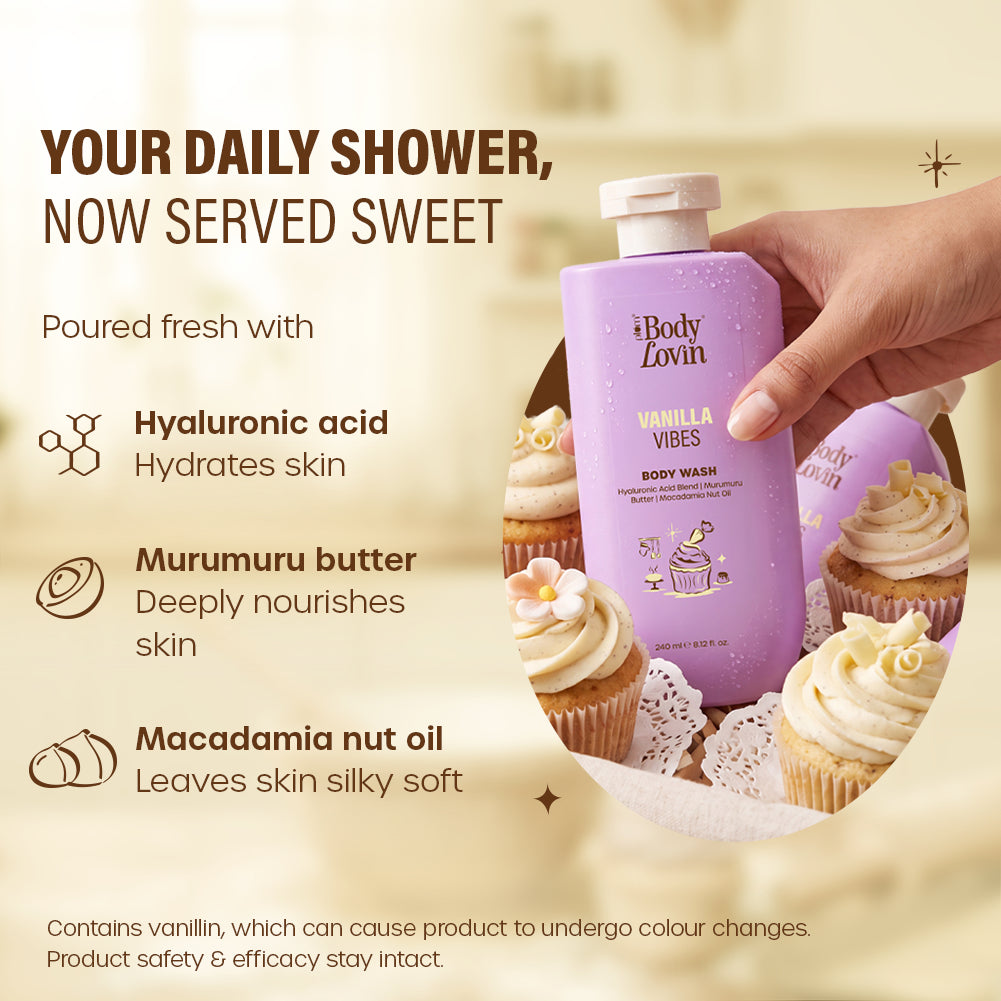 Vanilla Vibes Body Wash by BodyLovin'
