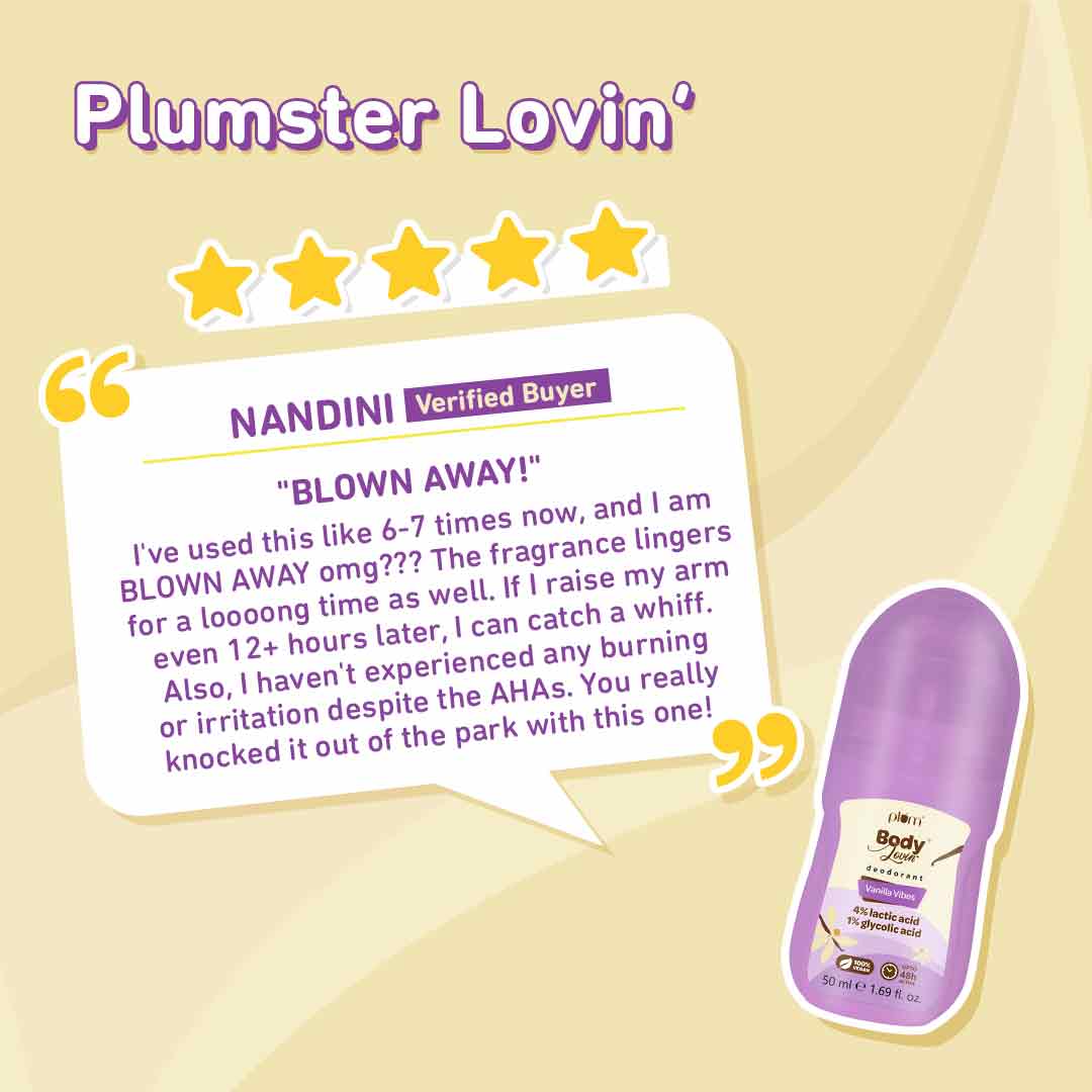Vanilla Vibes Deodorant Roll On by Plum BodyLovin'