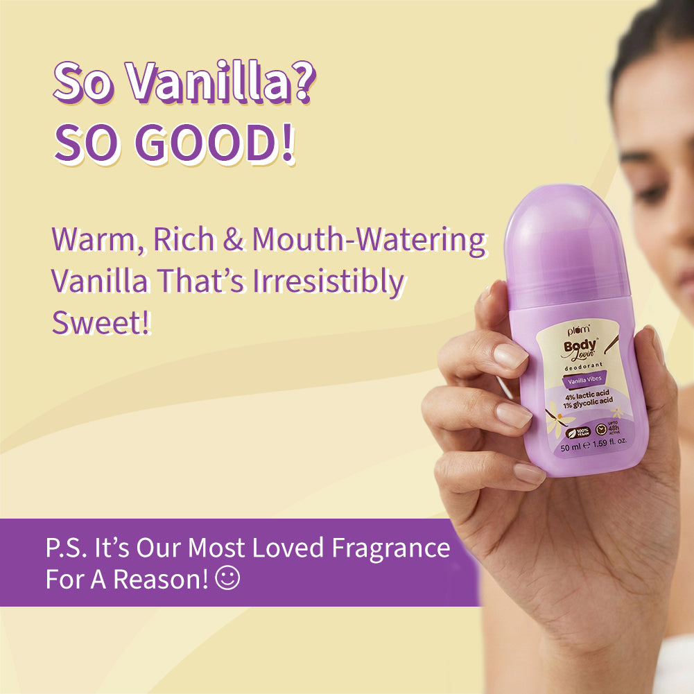 Vanilla Vibes Deodorant Roll On by Plum BodyLovin'