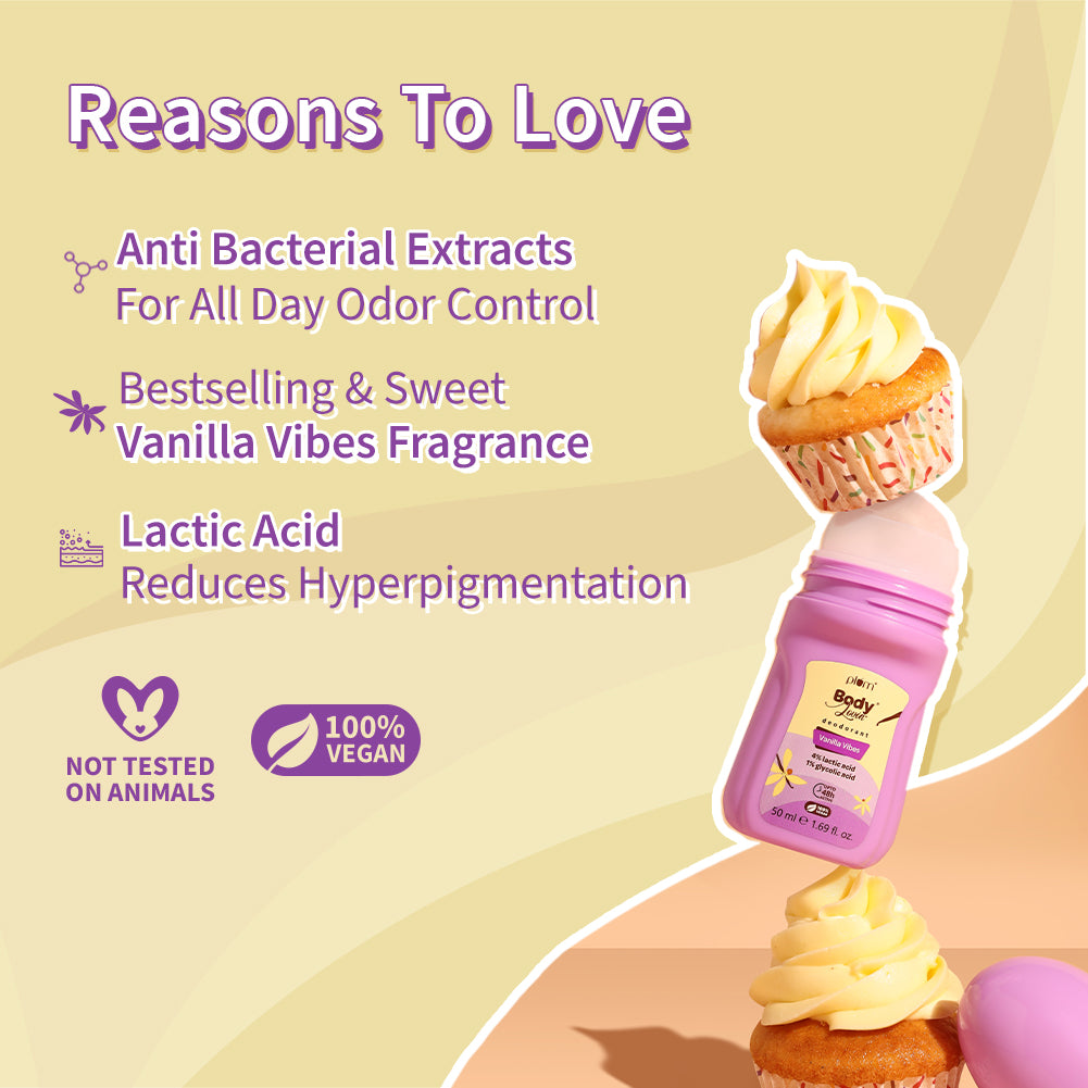 Vanilla Vibes Deodorant Roll On by Plum BodyLovin'