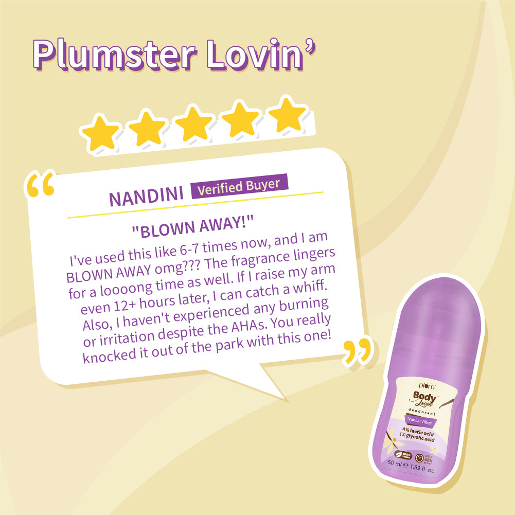 Vanilla Vibes Deodorant Roll On by Plum BodyLovin'