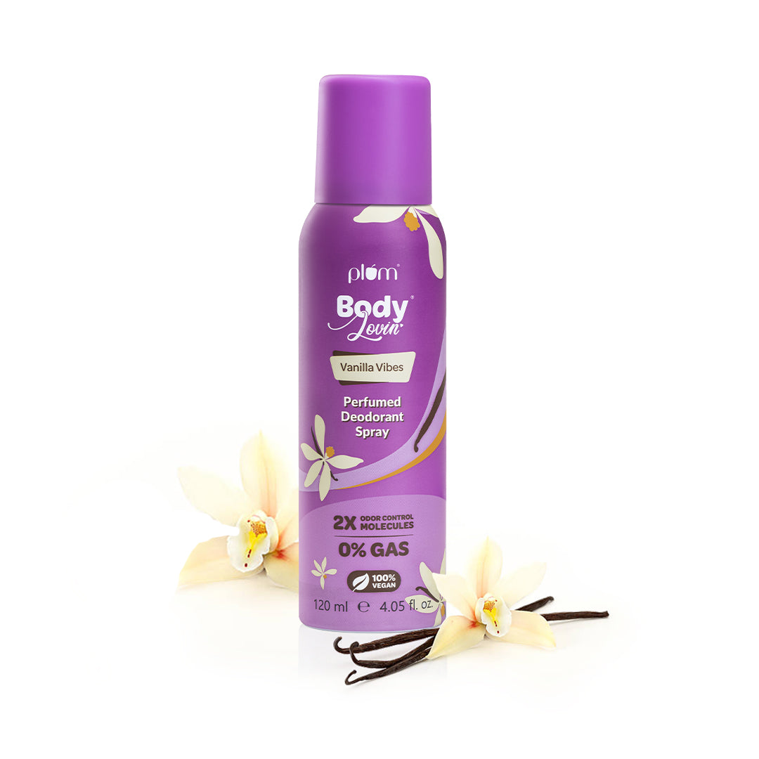 Vanilla Vibes Perfumed Deodorant Spray by Plum BodyLovin'