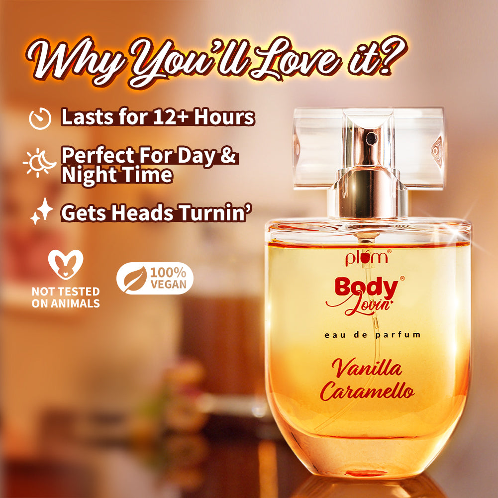 Vanilla Caramello Eau De Parfum (Perfume) by Plum BodyLovin'