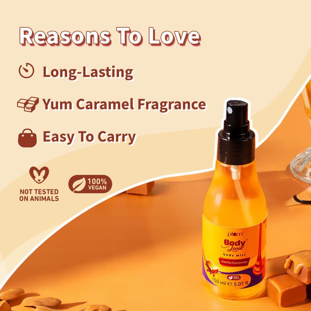 Vanilla Caramello Body Mist by Plum BodyLovin'