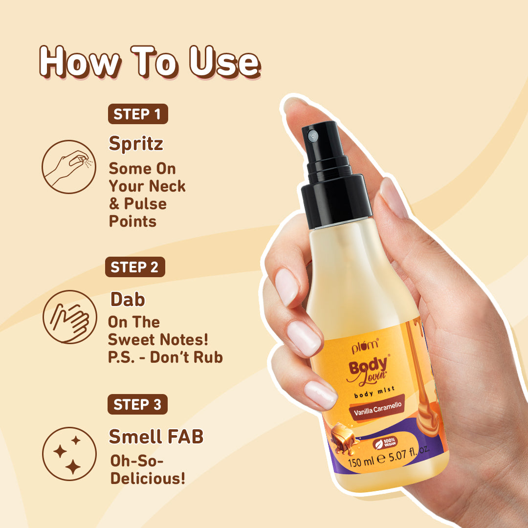 Vanilla Caramello Body Mist by Plum BodyLovin'