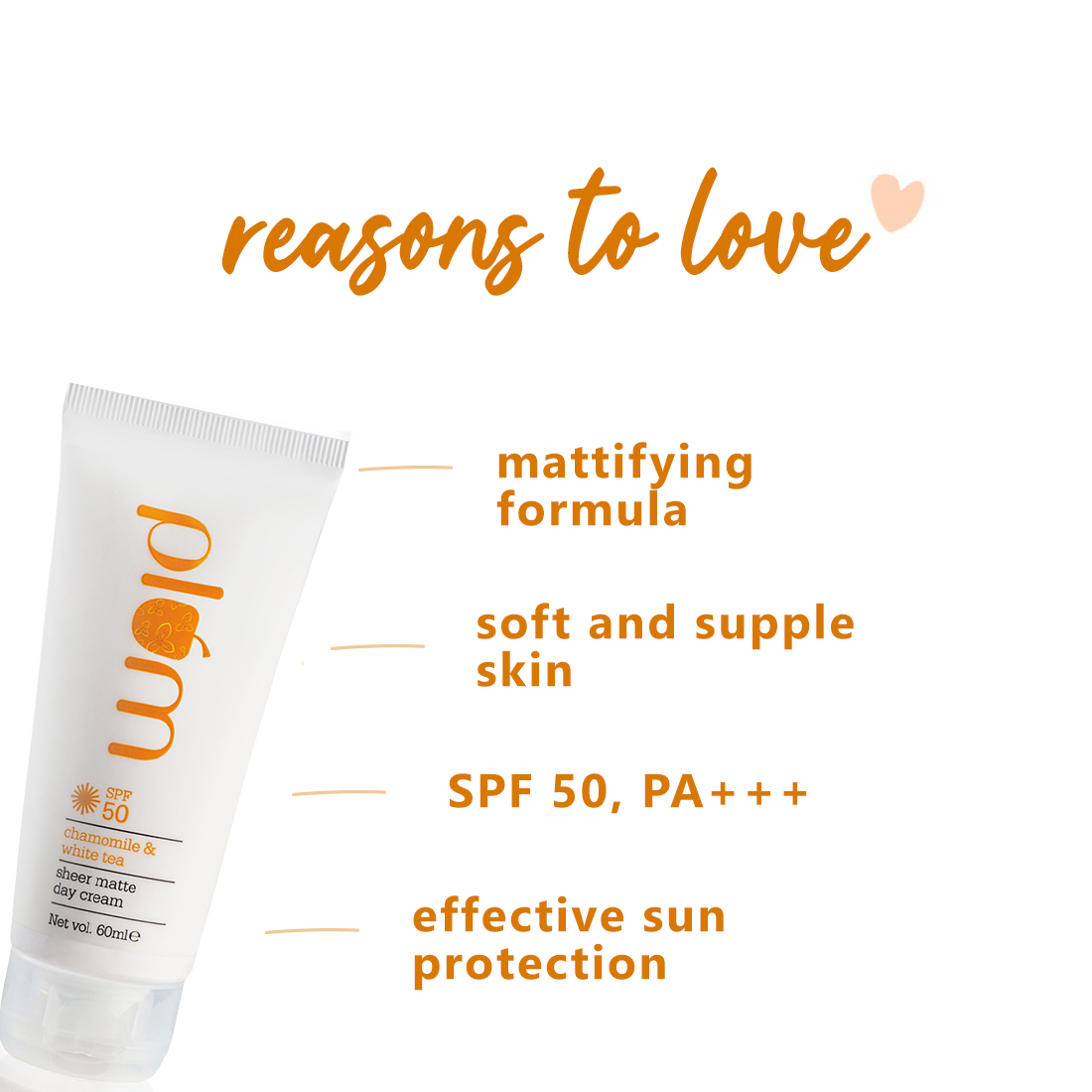 Plum White Tea Sheer Matte Day Cream -3