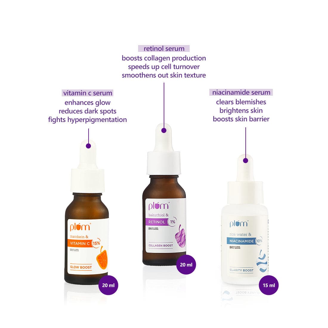 Glow, Clarify & Renew Face Serum Bundle