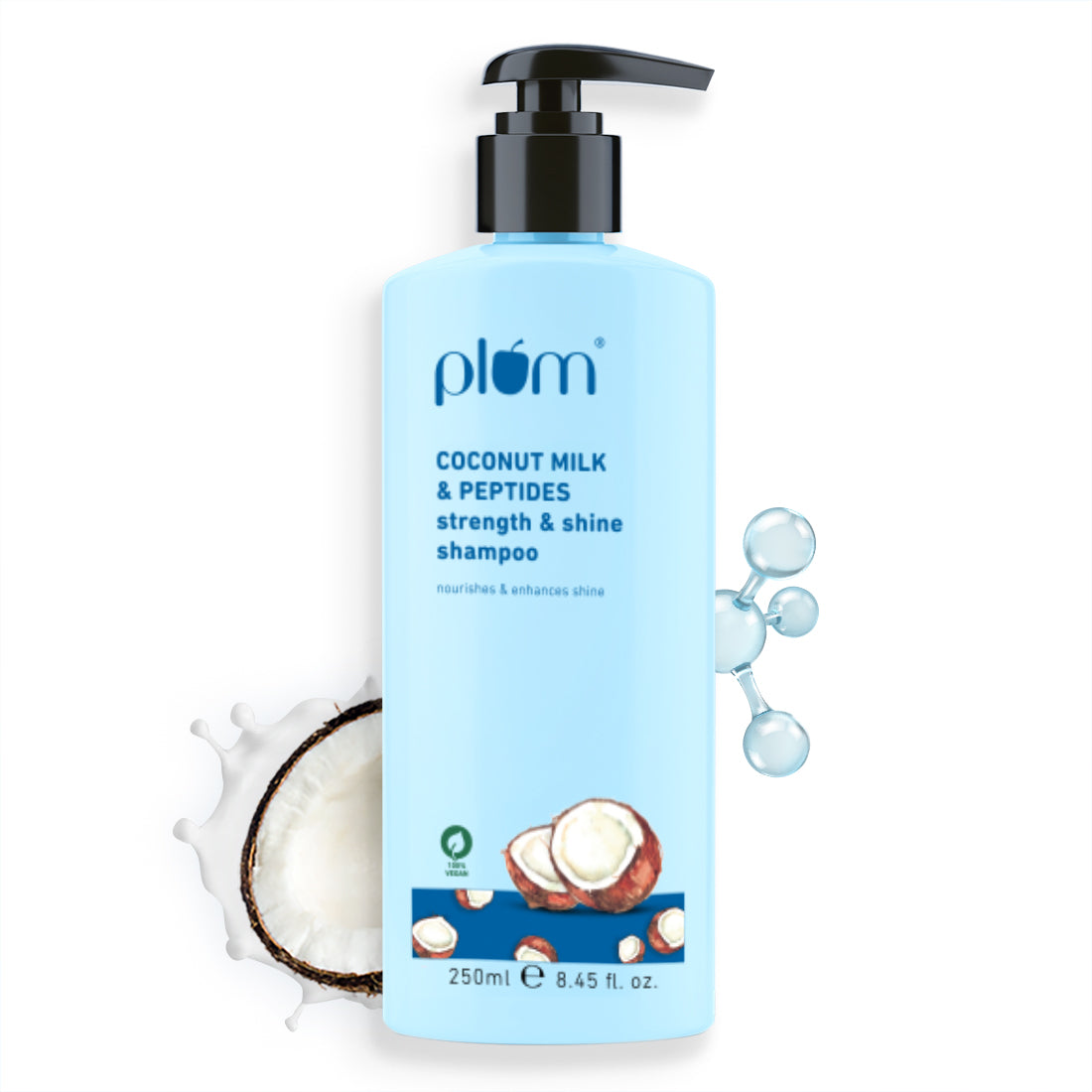 Buy Plum Coconut Milk & Peptides Shampoo for Silky Hair Plum Goodness