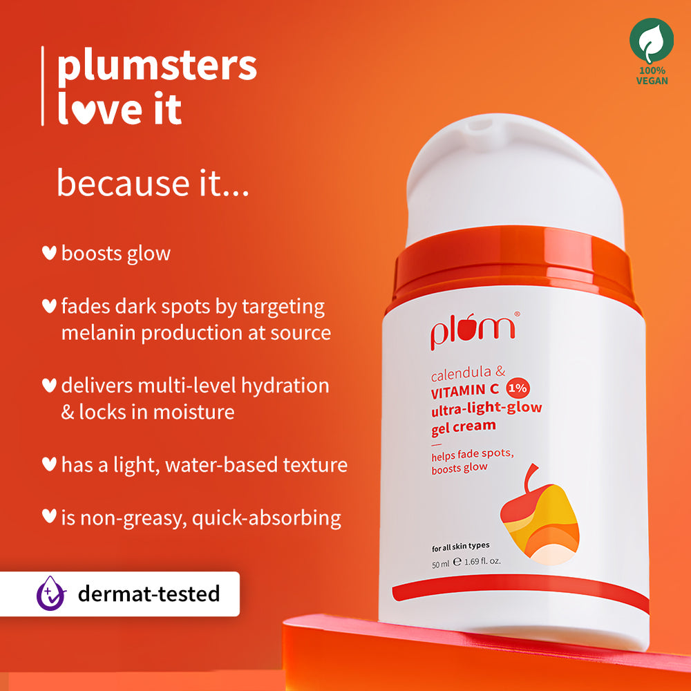 1% Vitamin C Ultra-Light-Glow Boosting Gel Cream For Glowing Skin thumbnail 4