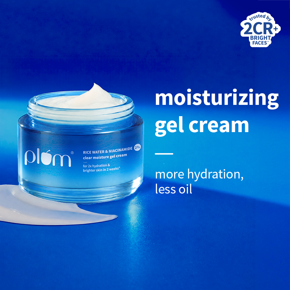 2% Niacinamide & Rice Water Brightening Gel Moisturizer For Clear & Bright Skin
