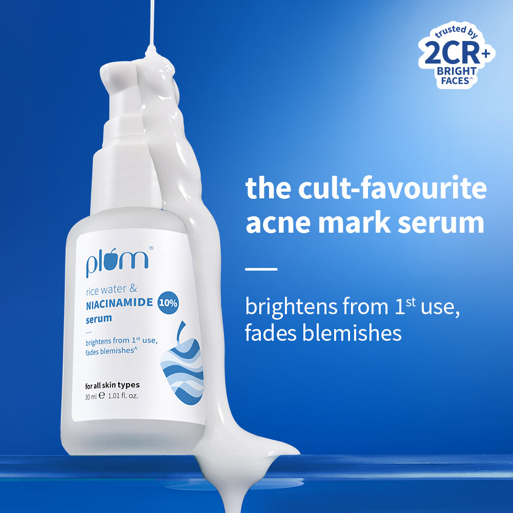 10% Niacinamide & Rice Water Brightening Face Serum For Clear & Bright Skin