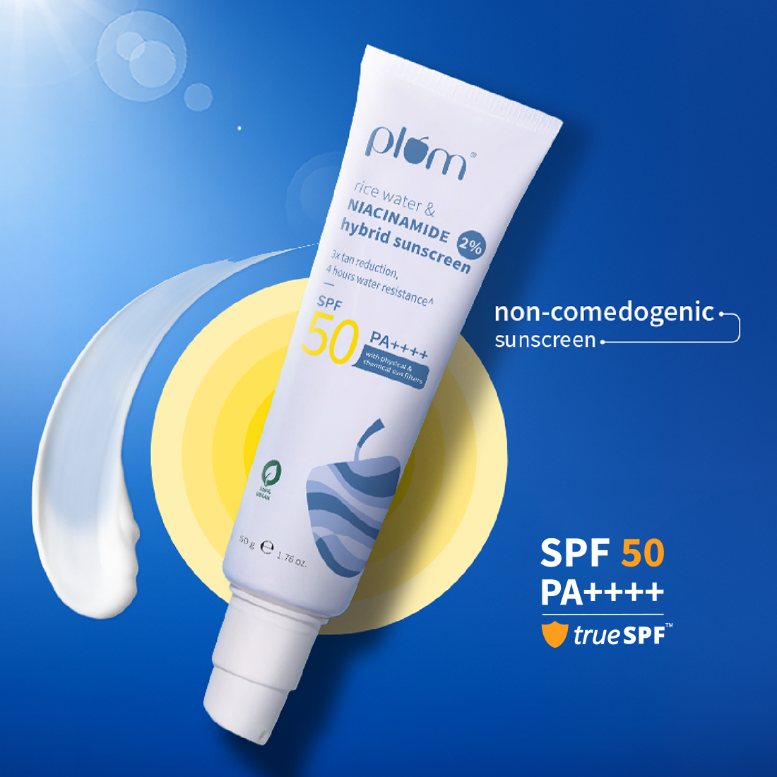 2% Niacinamide Sunscreen & Rice Water SPF 50 PA++++ Sunscreen