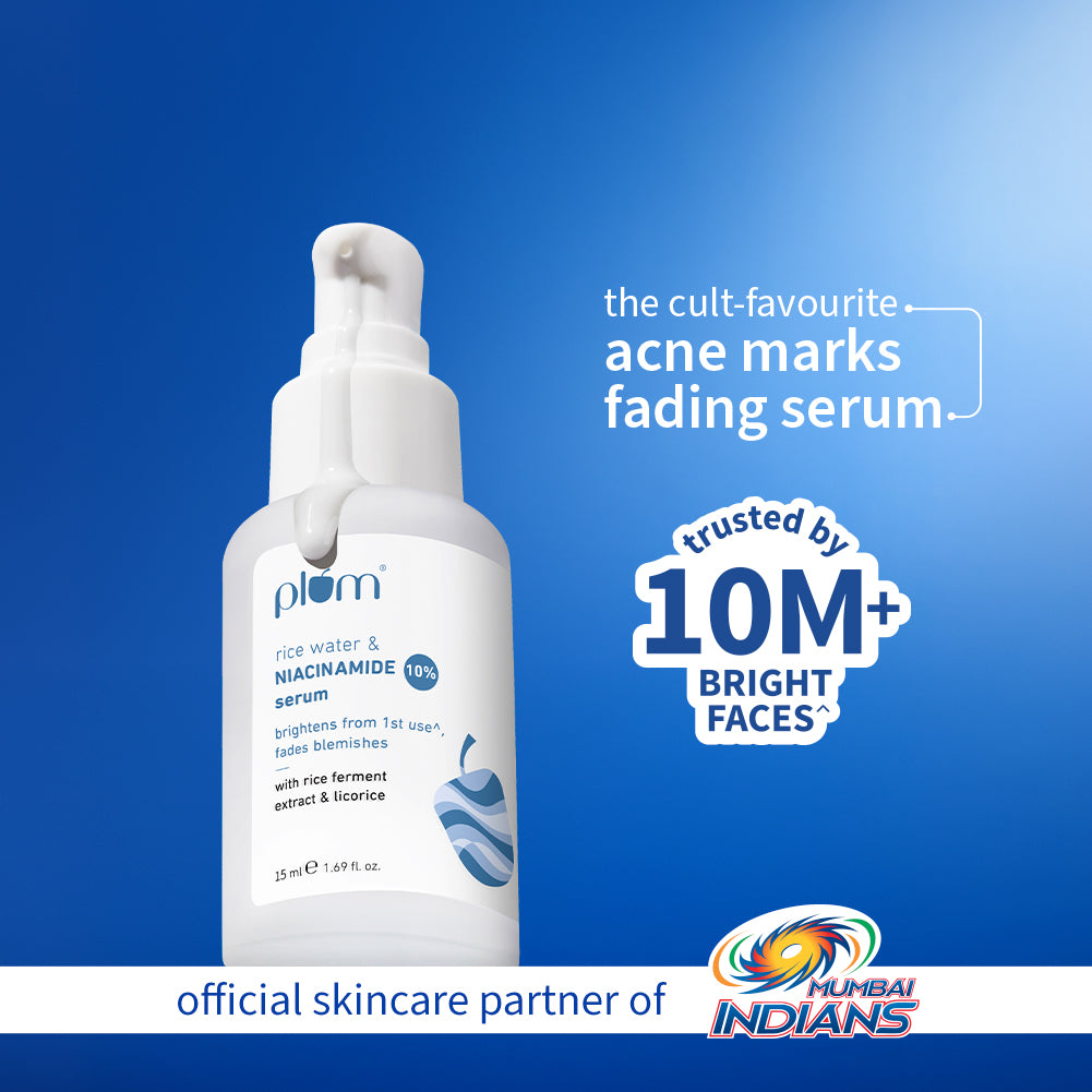 10% Niacinamide & Rice Water Brightening Face Serum For Clear & Bright Skin