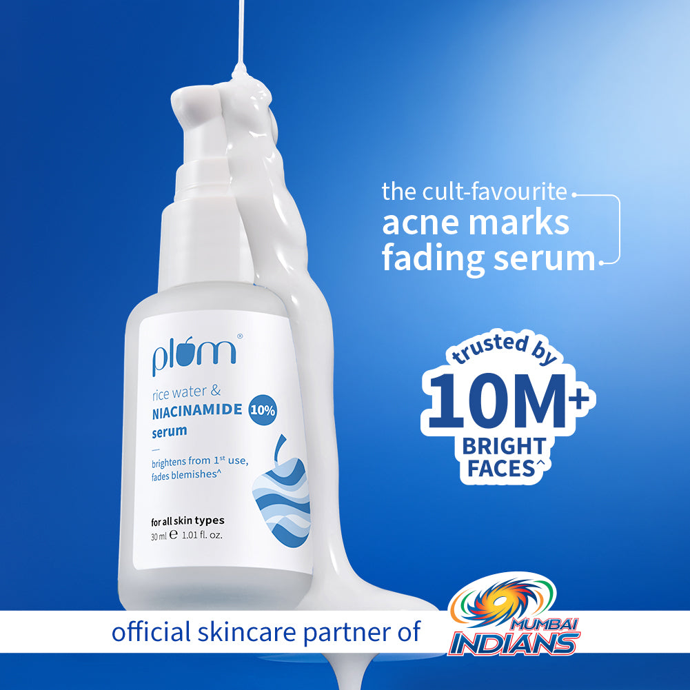 10% Niacinamide & Rice Water Brightening Face Serum For Clear & Bright Skin