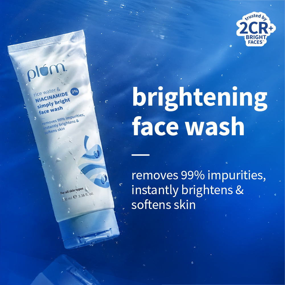 2% Niacinamide & Rice Water Face Wash For Clear & Bright Skin
