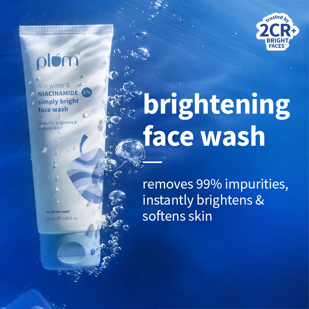 2% Niacinamide & Rice Water Face Wash For Clear & Bright Skin | 50 ml
