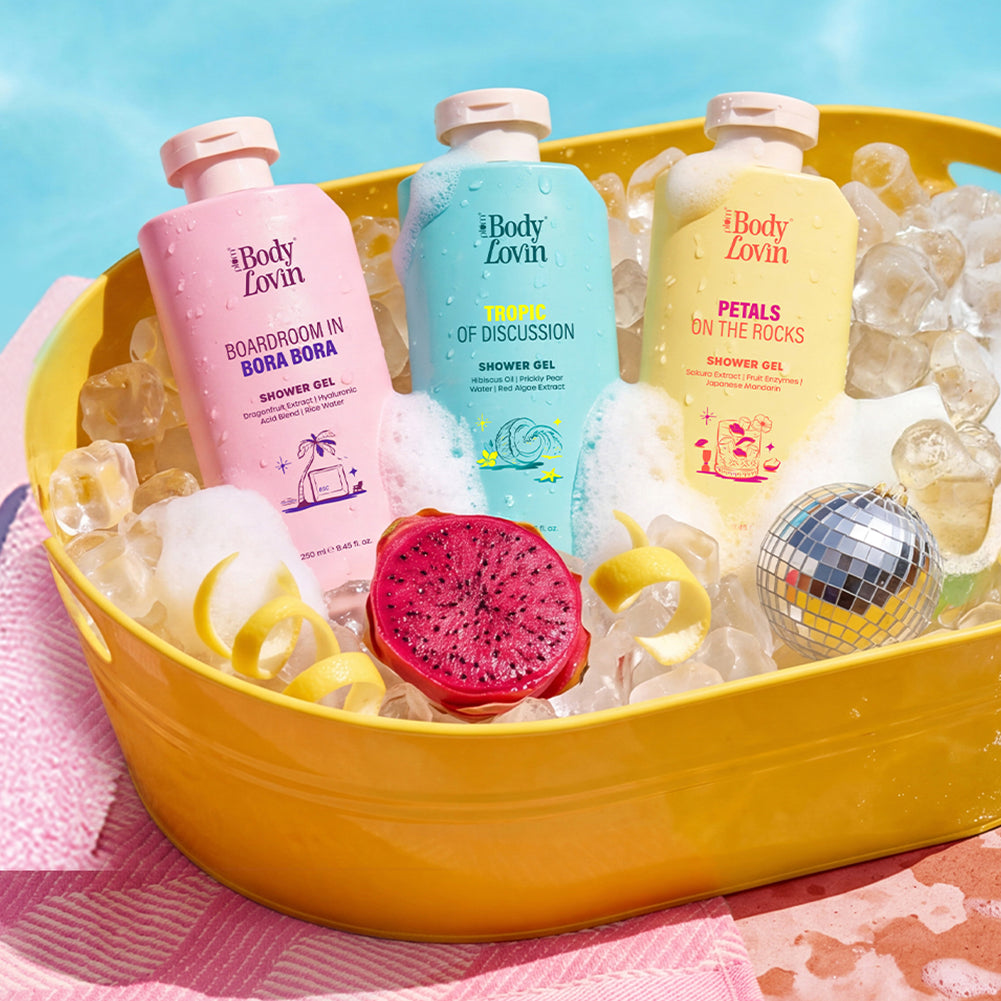 Brightening & refreshing shower gels by BodyLovin'