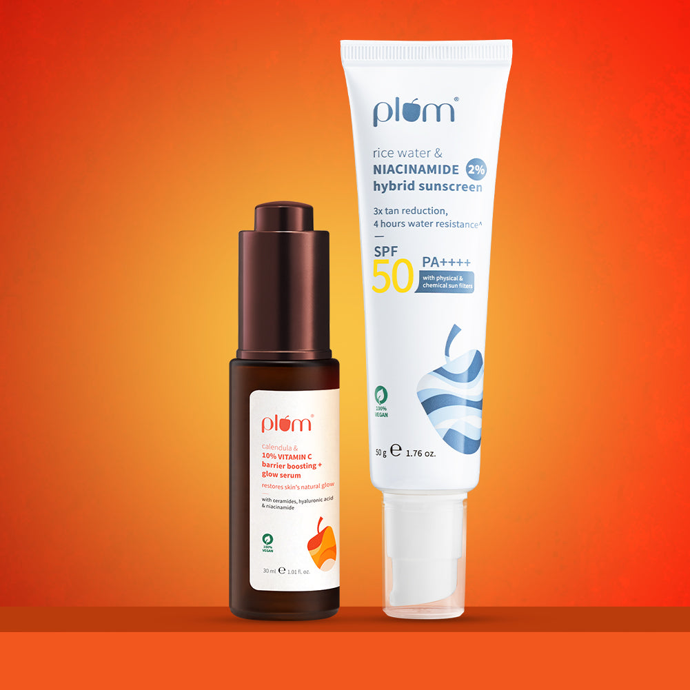 Everyday Glow & Protect Duo with 10% Vitamin C Serum & 2% Niacinamide SPF50 PA++++ Sunscreen