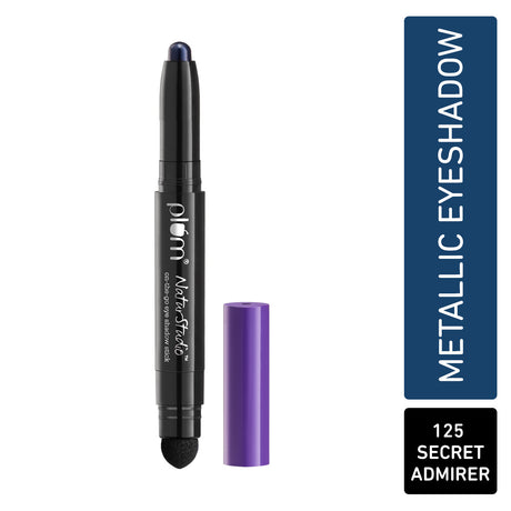 Plum NaturStudio on-the-go Eyeshadow Stick | Waterproof & Crease-proof | Highly Pigmented | With Smudger | Metallic Finish