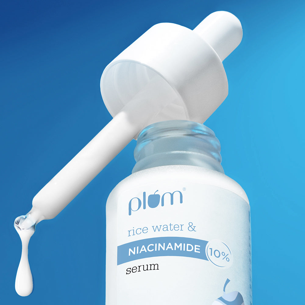 Plum 10% Niacinamide Face Serum For Clear, Bright Skin | Fades Blemishes & Acne Marks| With Rice Water | Lightweight & Quick-absorbing| Dermatologica